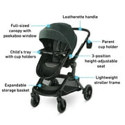 Graco Modes Nest DLX 3-in-1 Travel System, Raven, Black
