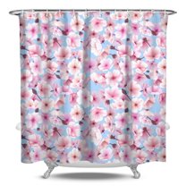 Waterproof Pioneer Shower Curtain 84x72 Inch Polyester Unique Colorful Floral Shower Curtain for Bathroom Hotel Home Decor with 12 Plastic Hooks