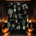 thumbnail image 5 of Miwamany Halloween Shower Curtain, 72x72 Inch Waterproof Polyester Bath Liner, Spooky Print Partition Cloth with Hooks for Bathroom Decor, Holiday Home Accent, 5 of 6