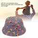 thumbnail image 2 of Sombrero para el sol shaofei sombrero de ala ancha para niños protección UV 46 cm, 2 of 5