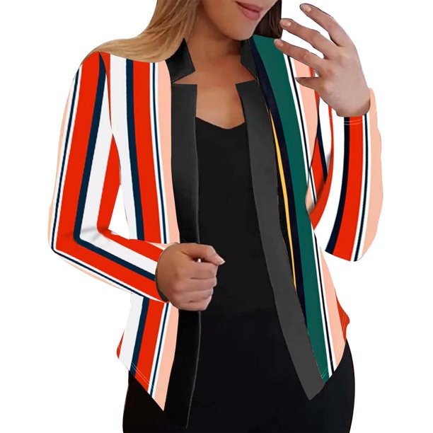 Gibobby chaquetas elástica ligera Chaqueta de manga larga y cómoda a con cuello de solapa para mujer, chamarra ligero de rendimiento,atlético y Y2K (Rojo, S)