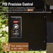 Z GRILLS BBQ Legend 1060 Sq.in Wood Pellet Grill & Smoker, 8-in-1 BBQ with PID Controller, Storage Cabinet, Side Shelf & Grill Cover, ZPG-1000D Bronze