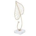 thumbnail image 1 of Leaf Sculpture Statue, Marble Base Stable Perfect Gift Hollow Leaf Iron Ornaments  For Home For Wedding, 1 of 8