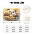 thumbnail image 2 of Lsque Cute Panda Sunflower Print Wall Art – Decorative Picture for Living Room, Bedroom, and Office (Horizontal), 2 of 6