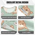 thumbnail image 4 of Cute Teddy Bear Pattern Summer Pajama Set Soft Cotton Short Sleeve Sleepwear 2PCS Pajama Sets Breathable Lounge Set Size 8Y, 4 of 7