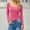 Hot Pink, variant on SDNall Women's Casual Crop Top - Long Sleeve, Solid Color, Round Neck, Fashionable and Trendy