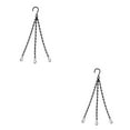 thumbnail image 4 of Baohd Ensemble de Chaînes Durables pour Paniers Suspendus en Métal Longueur Ajustable Conteneur Chaîne Noire 40cm 2ensemble, 4 of 6