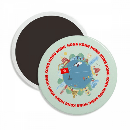 

Landscape Architecture Earth Round Ceracs Fridge Magnet Keepsake Decoration