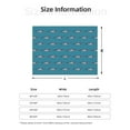 thumbnail image 5 of Rateoe Cartoon Whale Pattern Flannel Throw Blanket, Ultra-soft Blanket for Bed, Couch, Car, Hypoallergenic Anti-pilling blanket-, 5 of 6