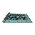 thumbnail image 2 of Ahgly Company Indoor Round Oriental Light Blue Industrial Area Rugs, 4' Round, 2 of 4