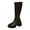 Brown, variant on Chunky Knee High Boots for Women Fashion Casual Round Toe Mid Heel Winter Fall Knee Length Long Tall Boots Black Size 6