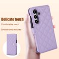 thumbnail image 5 of Allytechgroup Wallet Case for Samsung Galaxy S23 with Credit Card Slot, RFID Blocking PU Leather Case with Lanyard & Shoulder Strap & Kickstand Shockproof Bumper for Women Men, Purple, 5 of 8