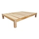 thumbnail image 1 of Base Para Cama Matrimonial Muebles GM Tradicional Desarmable Madera de Pino Natural Con Laca Transparente, 1 of 6