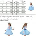 thumbnail image 6 of 2-8T Girl Elsa Long Sleeve Princess Dress Costume for Birthday Party Halloween Cosplay Fancy Dress Up, 6 of 10
