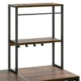 thumbnail image 6 of Craftian 76.6"H Washer & Dryer Storage Rack with Hamper, Laundry Room Storage Shelves, Brown, 6 of 8