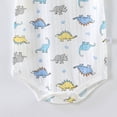 thumbnail image 5 of KPOPLK Summer Newborn Infant Boy Outfit Mamas Baby Boy Clothes Boy Oversized Romper Shirts Short Sleeve Onesie Size 6-9 Months,Light Blue, 5 of 5