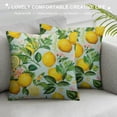 thumbnail image 3 of MLJA Throw Pillow Cover Lemon Summer Lemon Fruits Tree Branches Leaves White Yellow Green Decor Lumbar Pillow Case Cushion for Sofa Couch Bed Standard Queen, 3 of 5