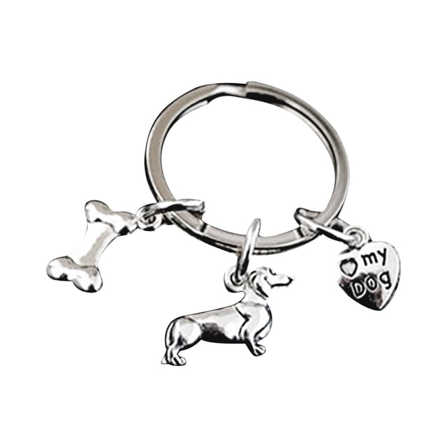 Hearth & Gear Cute Keychains Pet Keychains Holiday Back To School For Dog Lovers The Choice Anime Backpack Charms Person Alarm Key Clip for Purse Key Ring Rings Short Key Lanyard Silicone Key Ring
