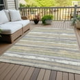thumbnail image 6 of Addison Rugs Chantille Indoor/Outdoor Transitional Stripes Gray Washable Rectangle Rug, 5' x 7'6", 6 of 6