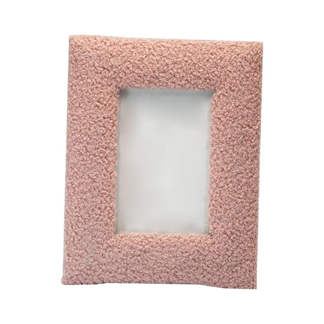simhoa Decorative Photo Frame Desktop Picture Frame for Living Room Entrance Office Pink