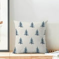 thumbnail image 3 of Christmas Pillow Covers 20x20 Inch Set of 2 Navy Blue Christmas Tree Decor Throw Pillows Winter Xmas Holiday Farmhouse Outdoor Cushion Cases for Couch Bed Decorations, 3 of 6