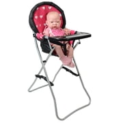 The New York Doll Collection Mega Baby Doll Accessory Play set Includes Dolls High Chair, 3-1 Doll Bouncer and Pack N Play Pink for 18-inch Dolls