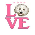 thumbnail image 3 of CafePress - LOVE Bichon Frise Pajamas - Women's Light Pajamas, 3 of 4