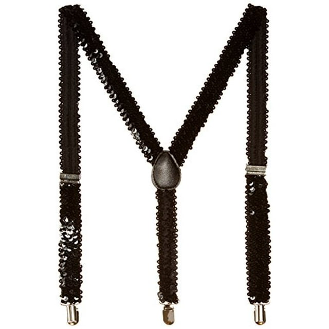 Tirantes con lentejuelas (paquete de 12) The Beistle Company 60812-BK