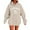 Khaki, variant on Womens Hoodie California Los Angeles City Letter Print Pullover Hoodie With Pocket Soft Oversized Fit Casual Stylish Hoodie