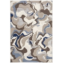 SAFAVIEH Vogue Carleton Abstract Area Rug, Taupe/Blue, 5'1" x 7'6"