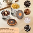 thumbnail image 6 of 30OZ Food Storage Can - Keep Coffee Tea Flour & More Fresh - Ideal for Cereal Nuts & Pet Food Elegant Long Mane White Horse, 6 of 9