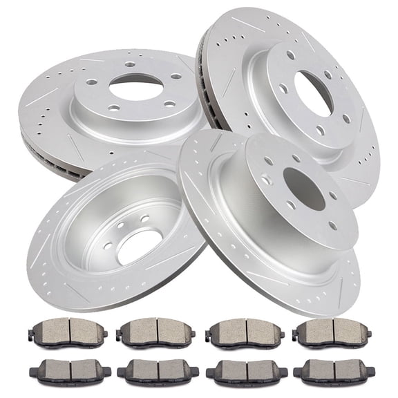 Brake Pads Rotors Kits,ECCPP Front Rear Brakes and Rotors fit for 2007-2013 for Nissan Altima 31464 31312 D815-7318 D905-7784
