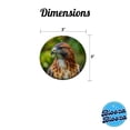 thumbnail image 5 of Red-Tailed Hawk Raptor Bird Of Prey Christmas Tree Holiday Round Ceramic Ornament, 5 of 7