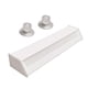 thumbnail image 1 of Soporte de acrílico para extensiones de cabello, estante para pelucas, peinado, tejido, almacenamiento profesional Blanco, 1 of 7
