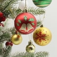 thumbnail image 4 of SHAR 6 cm plastic ball, painted Christmas tree pendant, 16 pieces, 4 of 5