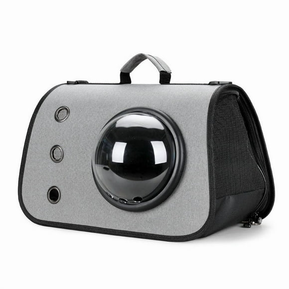 Dpityserensio Sac à Capsule Portable Respirant Transparent Incliné et Pliable Sac à Capsule pour Chats Fournitures pour Animaux Sac à Bandoulière