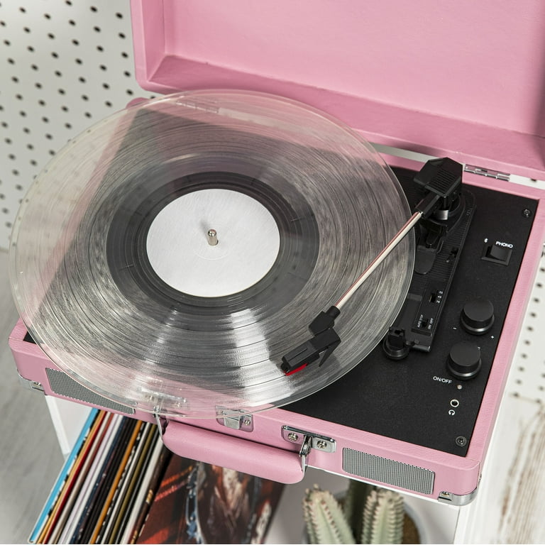 Crosley Cruiser Deluxe Vintage Suitcase Style Turntable with Crosley Cruiser Deluxe Vintage Suitcase Style Turntable with