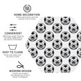 thumbnail image 3 of Yiaed Happy Soccer Print Leather Coasters for Drinks - Cup Coasters Coffee Table Kitchen Table Bar, Home & Office Gifts Handmade Drink Coasters-Hexagon, 3 of 6