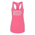 thumbnail image 2 of Wild Bobby, Jadon & Marcus & Bukayo, Sports, Women Racerback Tank Top, Hot Pink, Medium, 2 of 5