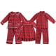 thumbnail image 3 of Pijamas de Navidad para niños y niñas, pijamas rojos de algodón suave con volantes, traje de dormir con botones de Navidad, ropa de dormir de manga larga con volantes, 3 of 4
