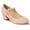 Rose Pink Pu, variant on Women's Vintage-Inspired Chunky Heel Mary Jane Pumps with Adjustable Strap