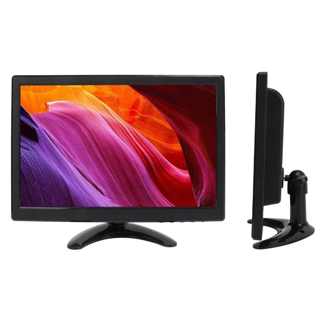 Monitor de Pantalla LCD de 12 Pulgadas, VGA AV AV BNC USB DC Entrada de Entrada Remota Pantalla de Pantalla de Color HD Portable Para Inicio