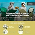 thumbnail image 6 of Creative Outdoor Collapsible Folding Chair with Adjustable Table Beach & Camping Chair, Earth Diamond, 6 of 9