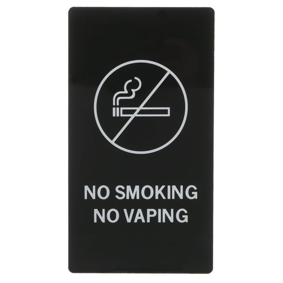 icolorfuled No Smoking Indicator Public No Smoking Sign Acrylic Warm Reminder for Toilet