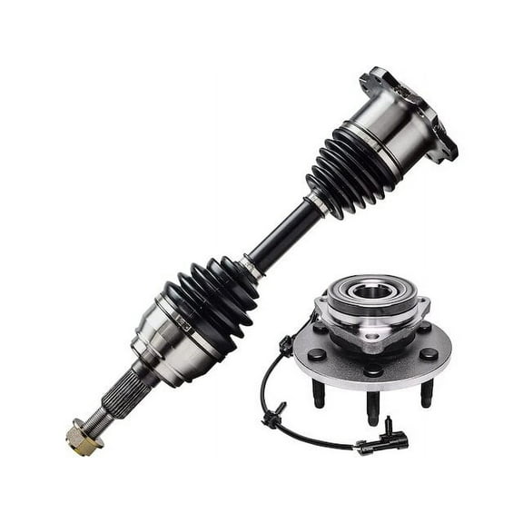 Front Axle and Wheel Hub Assembly Kit - Compatible with 2000 - 2006 Chevy Tahoe 2001 2002 2003 2004 2005