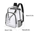 thumbnail image 5 of Tuvgenk Clear Backpack Stadium Approved Heavy Duty Stadium Backpack PVC Multi Pocket Easy Clean Travel Bag for Outdoor Sports Concert, 5 of 5