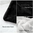 thumbnail image 4 of JML Soft Sherpa Fleece Blanket(Twin,Navy)Plush Soft Warm,Reversible Bed Couch Blanket, 4 of 6