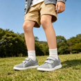 thumbnail image 4 of JAJAHO Boys Girls Sneakers Breathable Mesh Lightweight Flats Non- Hook And Loop Sports Shoes For Kids 5-13Y, 4 of 7