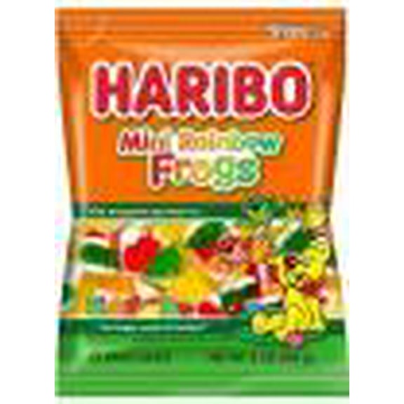 HARIBO 5 Oz. MINI RAINBOW FROGS Case Of 12 DELICIOUS