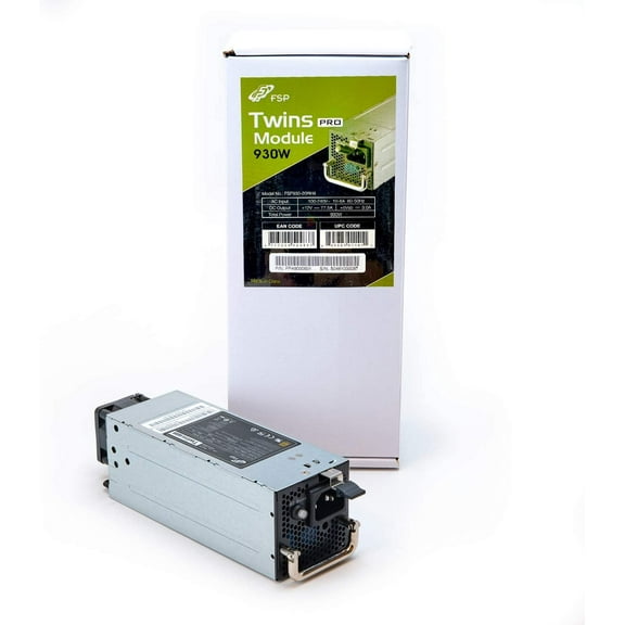 FSP Twins Pro ATX PS2 1 1 Individual Module for Twins PRO 900W 80 Plus Gold Hot Swappable Redundant Digital Power Supply (FSP930-20REB)